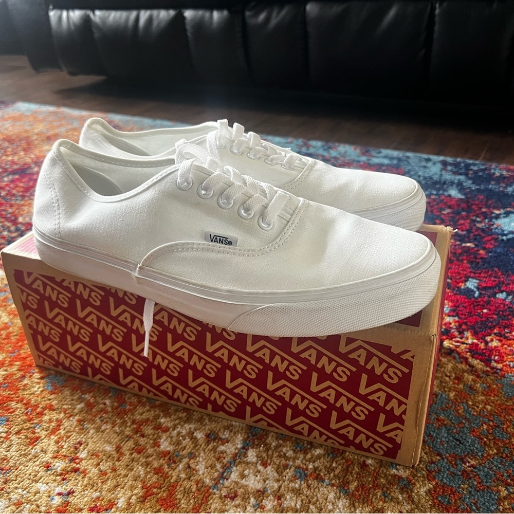 Vans White Canvas Men's Shoes